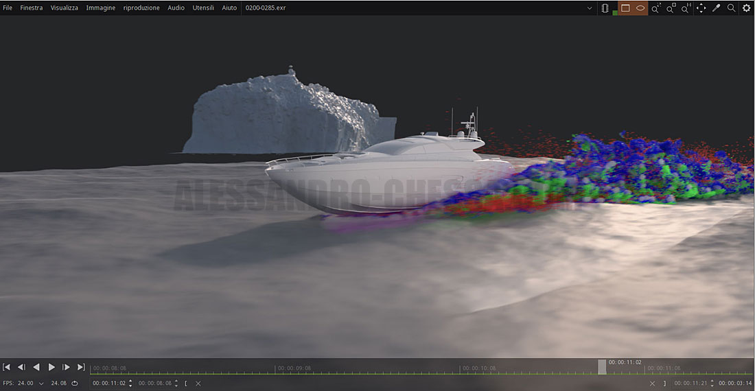Rendering automatico immagini EXR